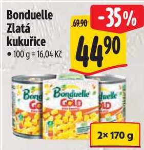 Bonduelle Zlatá kukuřice, 2x 170 g
