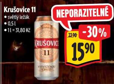 Krušovice 11, 0,5 l