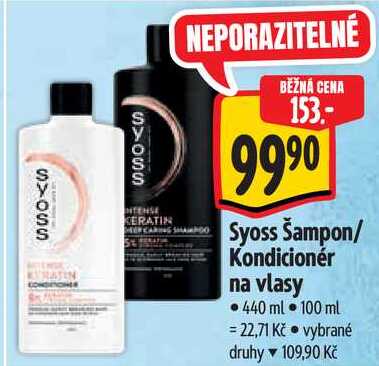 Syoss Kondicionér na vlasy, 440 ml