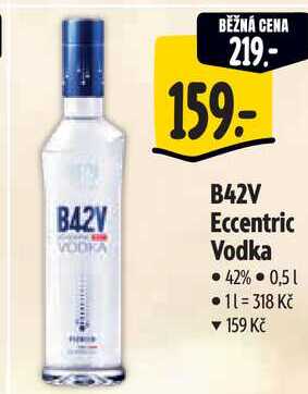B42V Eccentric Vodka, 0,5 l
