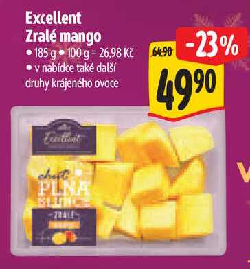 Excellent Zralé mango, 185 g 
