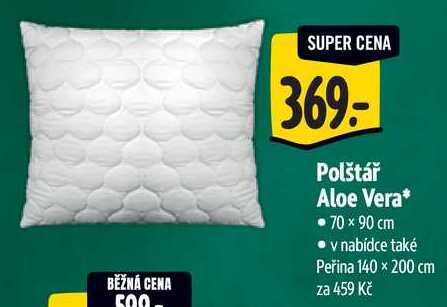 Polštář Aloe Vera