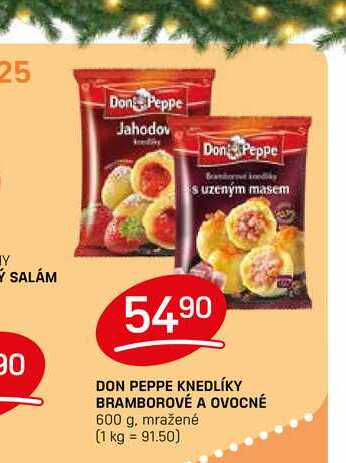 DON PEPPE KNEDLÍKY BRAMBOROVÉ A OVOCNÉ 600 g