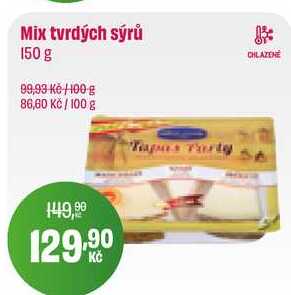 Mix tvrdých sýrů 150 g