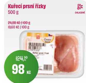 Kuřecí prsní řízky 500g chlazené