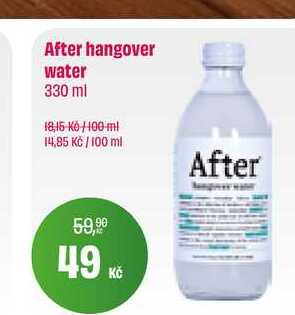 After hangover water 330 ml