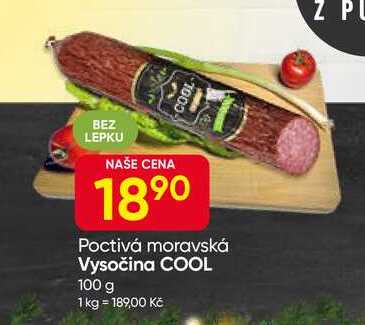 Poctivá moravská Vysočina COOL 100 g