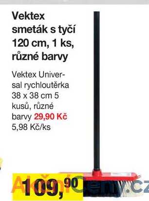 Vektex smeták s tyčí 120 cm, 1 ks