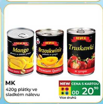 MK plátky ve sladkém nálevu 420 g