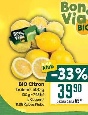 BIO Citron balené, 500 g