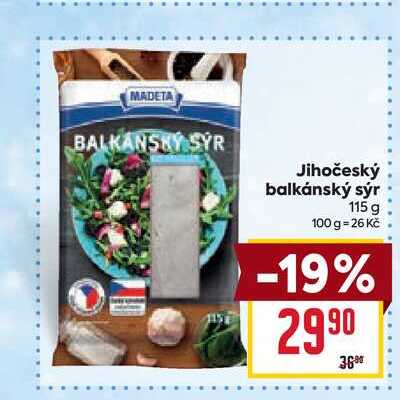 Jihočeský balkánský sýr 115 g