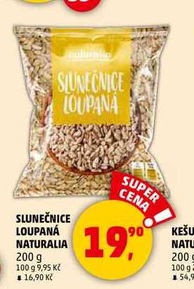 SLUNEČNICE LOUPANÁ NATURALIA, 200 g