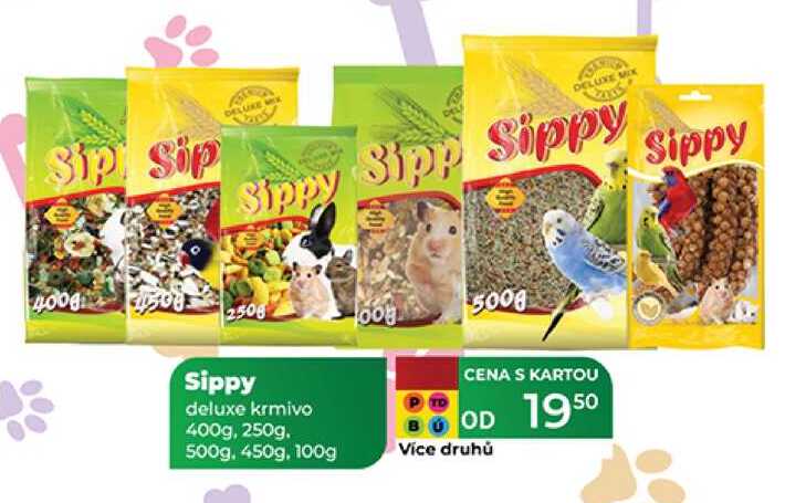 Sippy deluxe krmivo 100 - 500 g