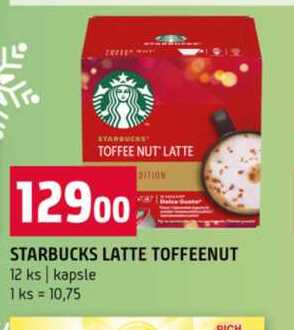STARBUCKS LATTE TOFFEENUT 12 ks kapsle 