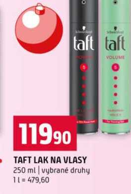 TAFT LAK NA VLASY 250 ml vybrané druhy
