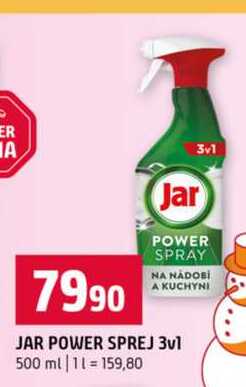 JAR POWER SPREJ 3v1 500 ml