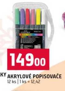 AKRYLOVÉ POPISOVAČE 12 ks 1ks