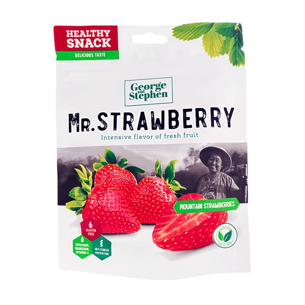 George and Stephen ovocný snack Mr. Strawberry sušené