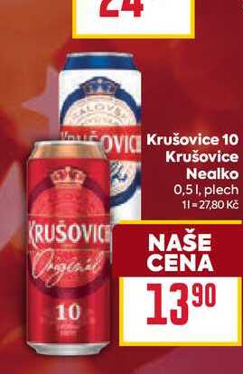 Krušovice Nealko 0,51, plech
