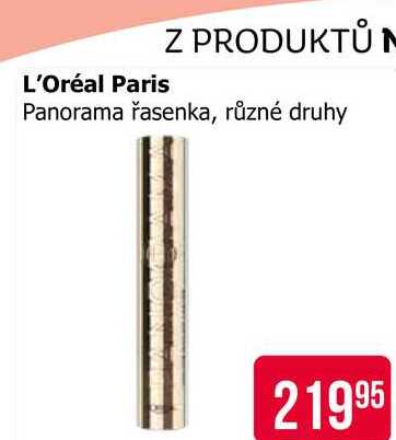 L'Oréal Paris Panorama řasenka, různé druhy