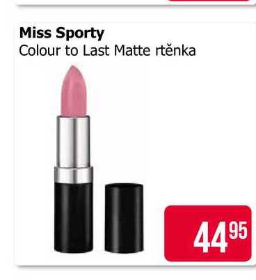 Miss Sporty Colour to Last Matte rtěnka