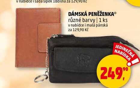 DÁMSKÁ PENĚŽENKA, 1 ks