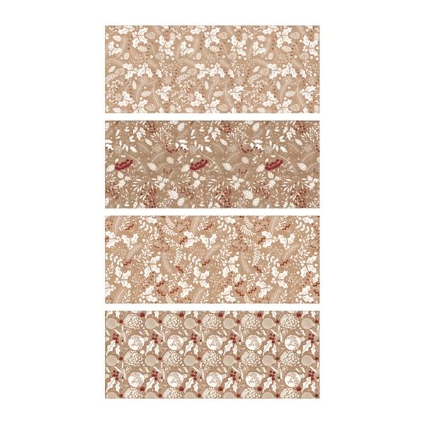 Anděl Přerov Balicí papír větvičky s ražbou mix 4 motivů