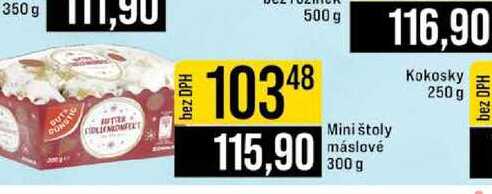 Mini štoly máslové 300 g