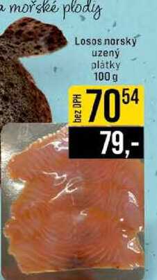 Losos norsky uzený plátky 100 g 