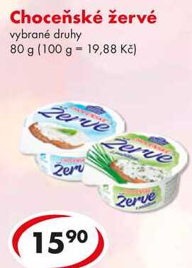 Choceňské žervé, 80 g