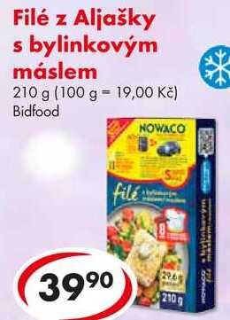 Filé z Aljašky bylinkovým máslem, 210 g 