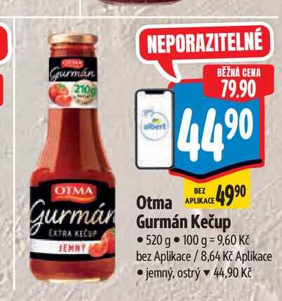  Otma  Gurmán Kečup 520 g