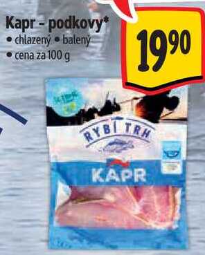 Kapr - podkovy, cena za 100 g  