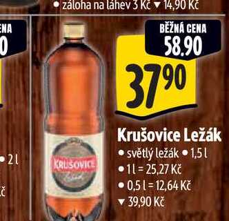 Krušovice Ležák 1,5 l