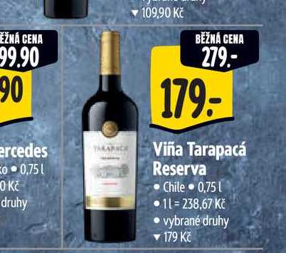 Viña Tarapacá Reserva 0,75 l