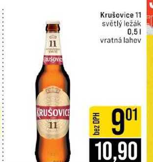 Krušovice 11 světlý ležák 0,5l