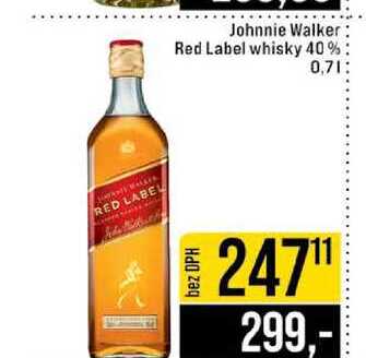 Johnnie Walker Red Label whisky 40% 0,7l