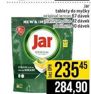 Jar tablety do myčky original lemon 67 dávek platinumplus 42 dávek platinum 50 dávek