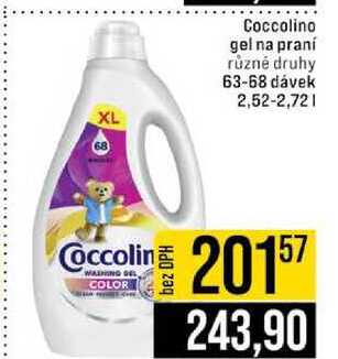 Coccolino gel na praní různé druhy 63-68 dávek 2,52-2,72l