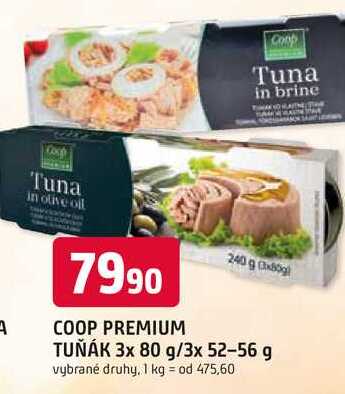 COOP PREMIUM 3x80g