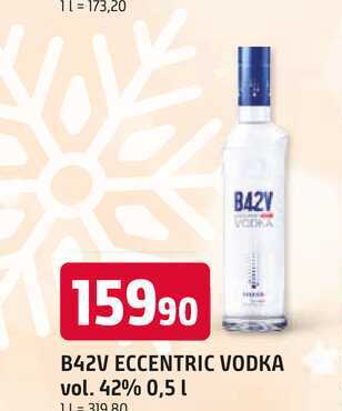 B42V ECCENTRIC VODKA vol. 42% 0,5l
