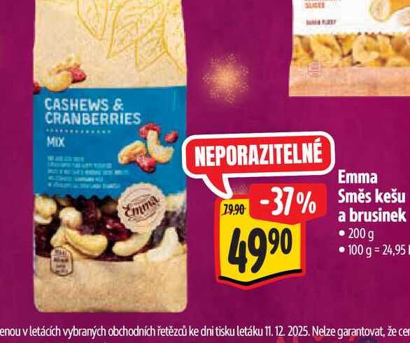   Emma  Směs kešu a brusinek 200 g 