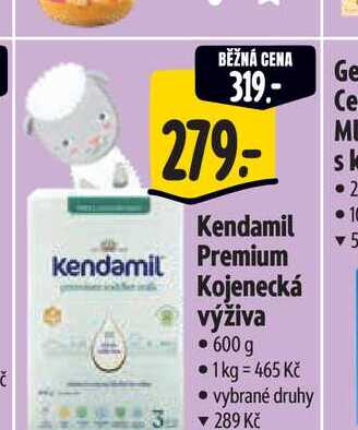   Kendamil Premium Kojenecká výživa 600 g  