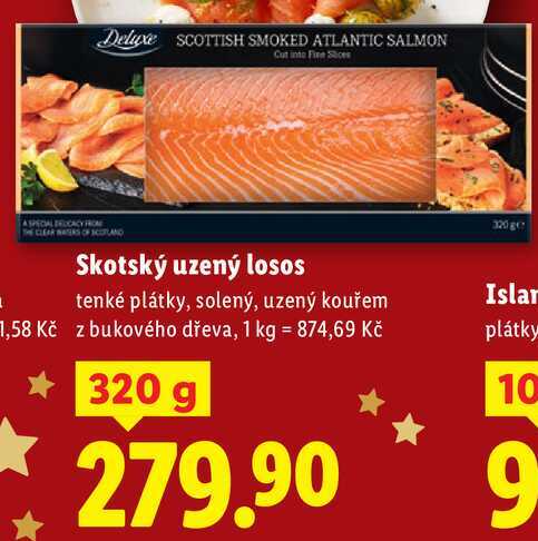 Skotský uzený losos, 320 g