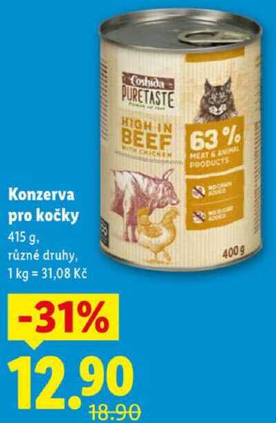 Konzerva pro kočky, 415 g