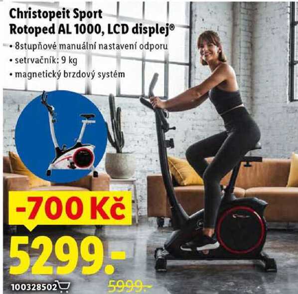 Christopeit Sport Rotoped AL 1000, LCD displej