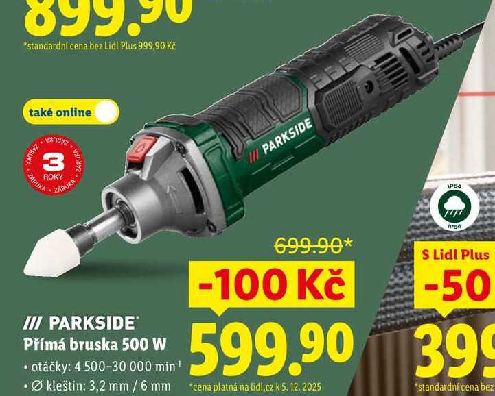 Přímá bruska 500 W 