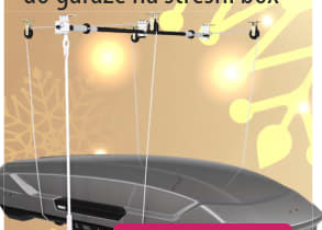 Držák / výtah na strop do garáže na střešní box / kajak / jízdní kola s kladkou Thule MultiLift