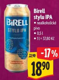 Birell stylu IPA, 0,5 l