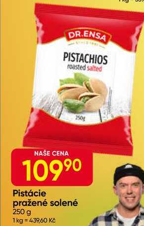 DR.ENSA Pistácie pražené solené 250 g 
